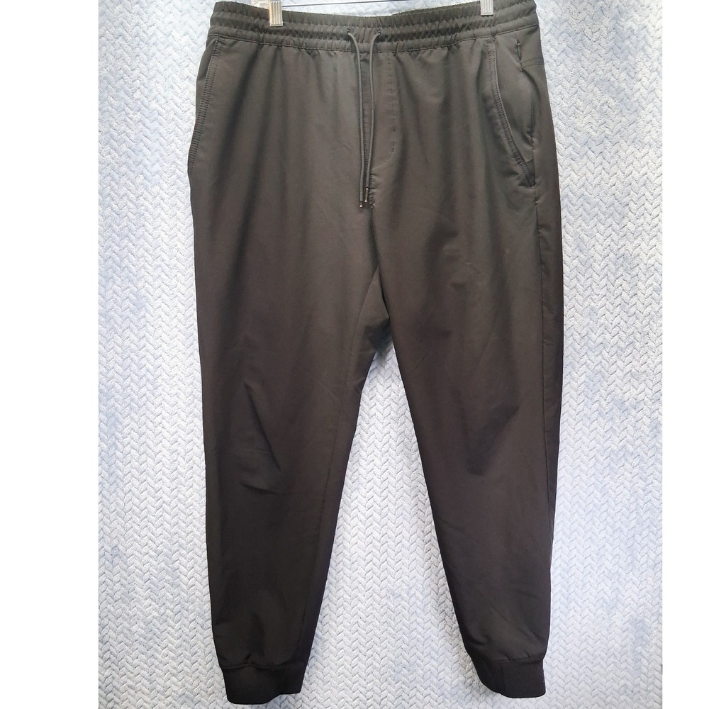 Old‎ Navy Mens Go-H20 Water Repellent Joggers Black Stretch Athletic Pants L